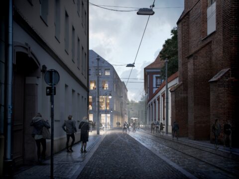 Wizualizacja nowego gmachu Muzeum Książąt Lubomirskich we Wrocławiu