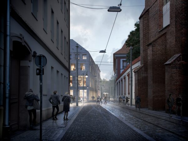 Wizualizacja nowego gmachu Muzeum Książąt Lubomirskich we Wrocławiu