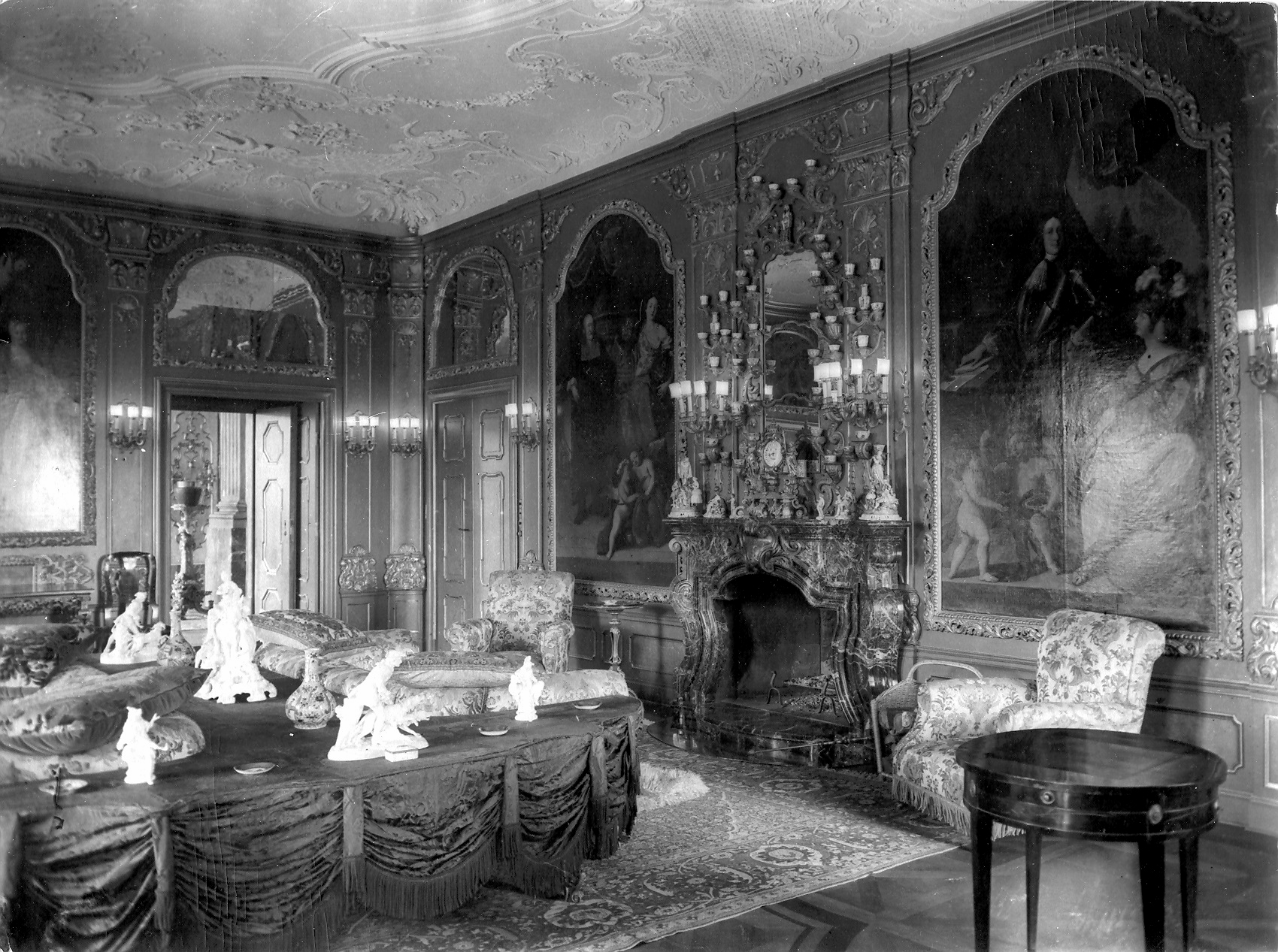 Zamek Książ, Salon Zielony przed II wojną