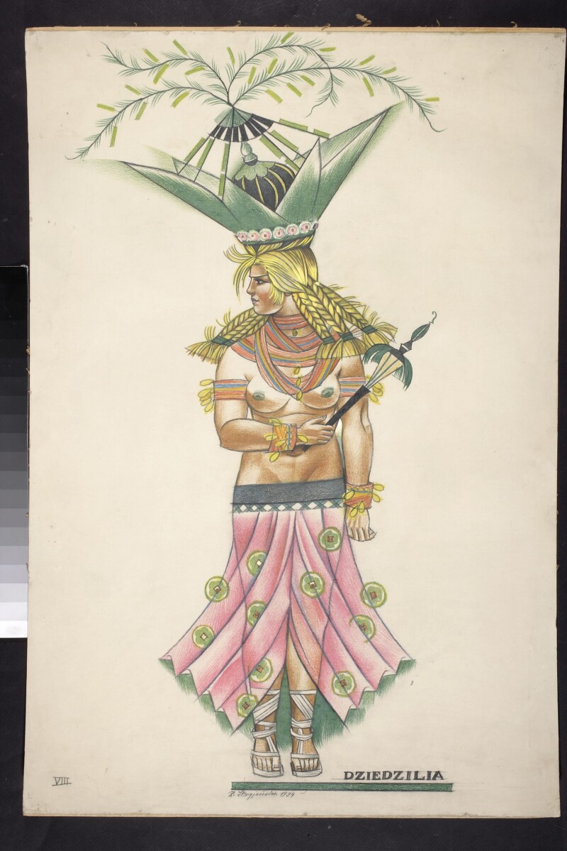 Zofia Stryjeńska, z cyklu &bdquo;Bożki Słowiańskie&rdquo;: &bdquo;Dziedzilia&rdquo;, 1934 r.