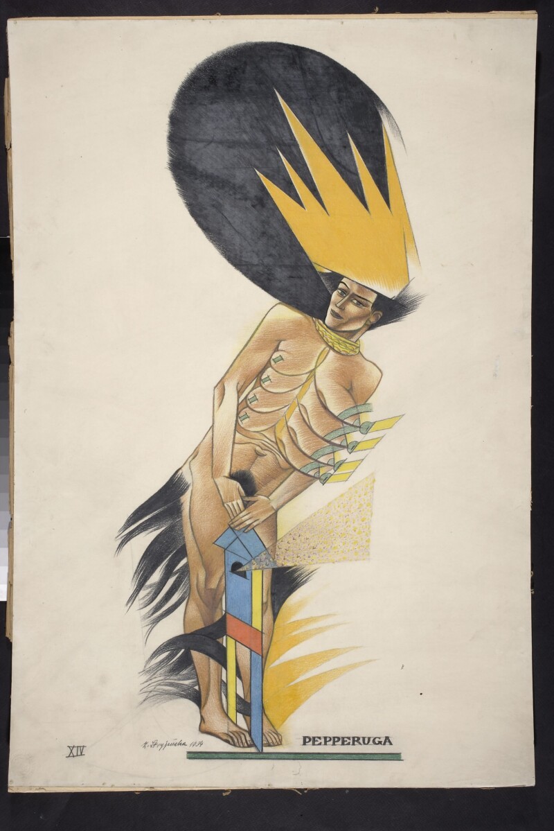 Zofia Stryjeńska, z cyklu &bdquo;Bożki Słowiańskie&rdquo;: &bdquo;Pepperuga&rdquo;, 1934 r.