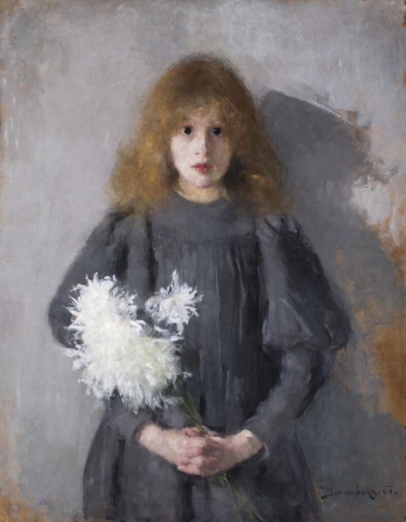 Olga Boznańska, &bdquo;Dziewczynka z chryzantemami&rdquo;, 1894 r.