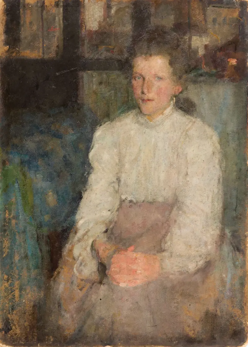 Olga Boznańska &bdquo;Portret Włoszki&rdquo;, ok. 1902 r.