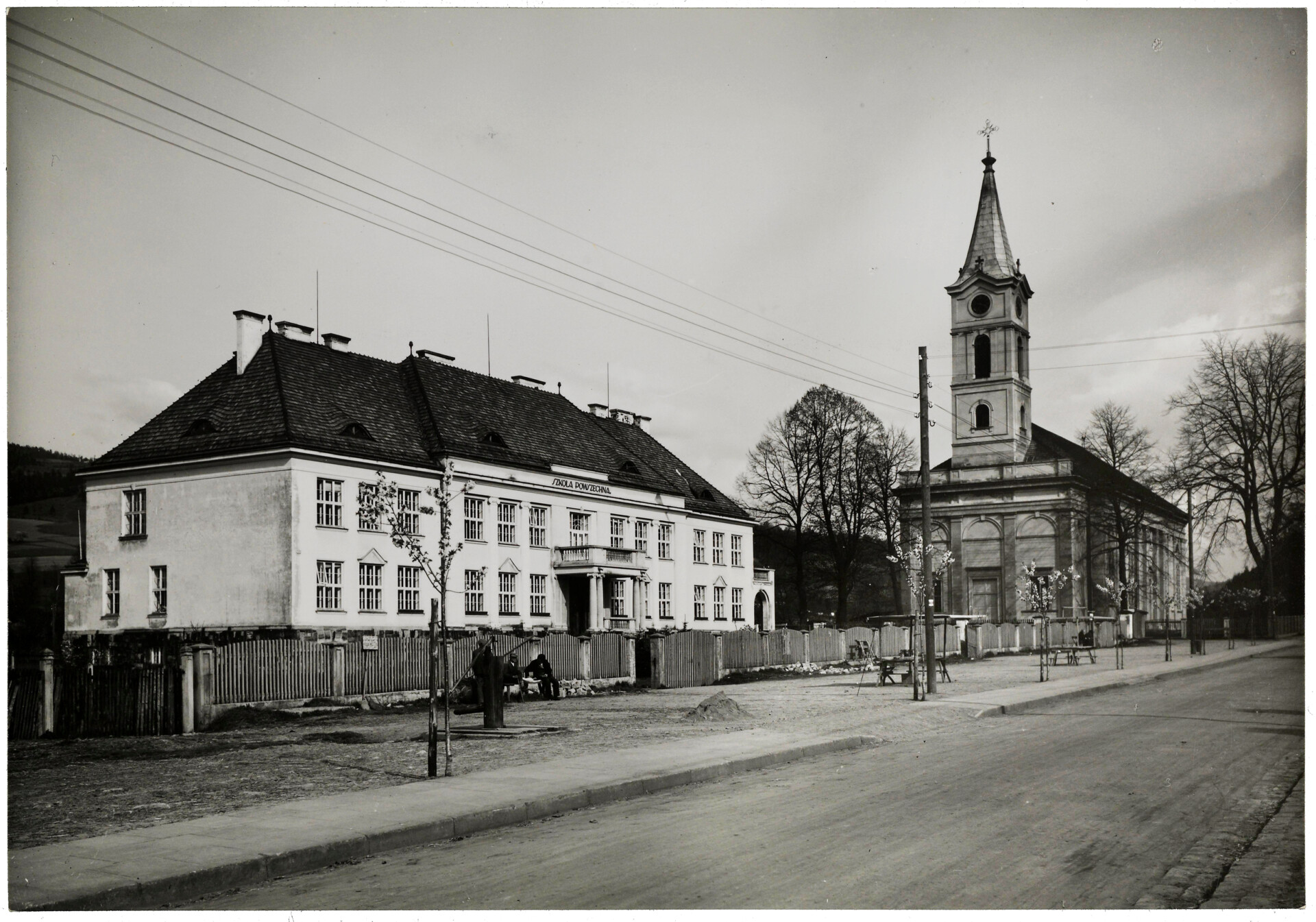 Kości&oacute;ł ewangelicki w Wiśle, ok 1939 r.