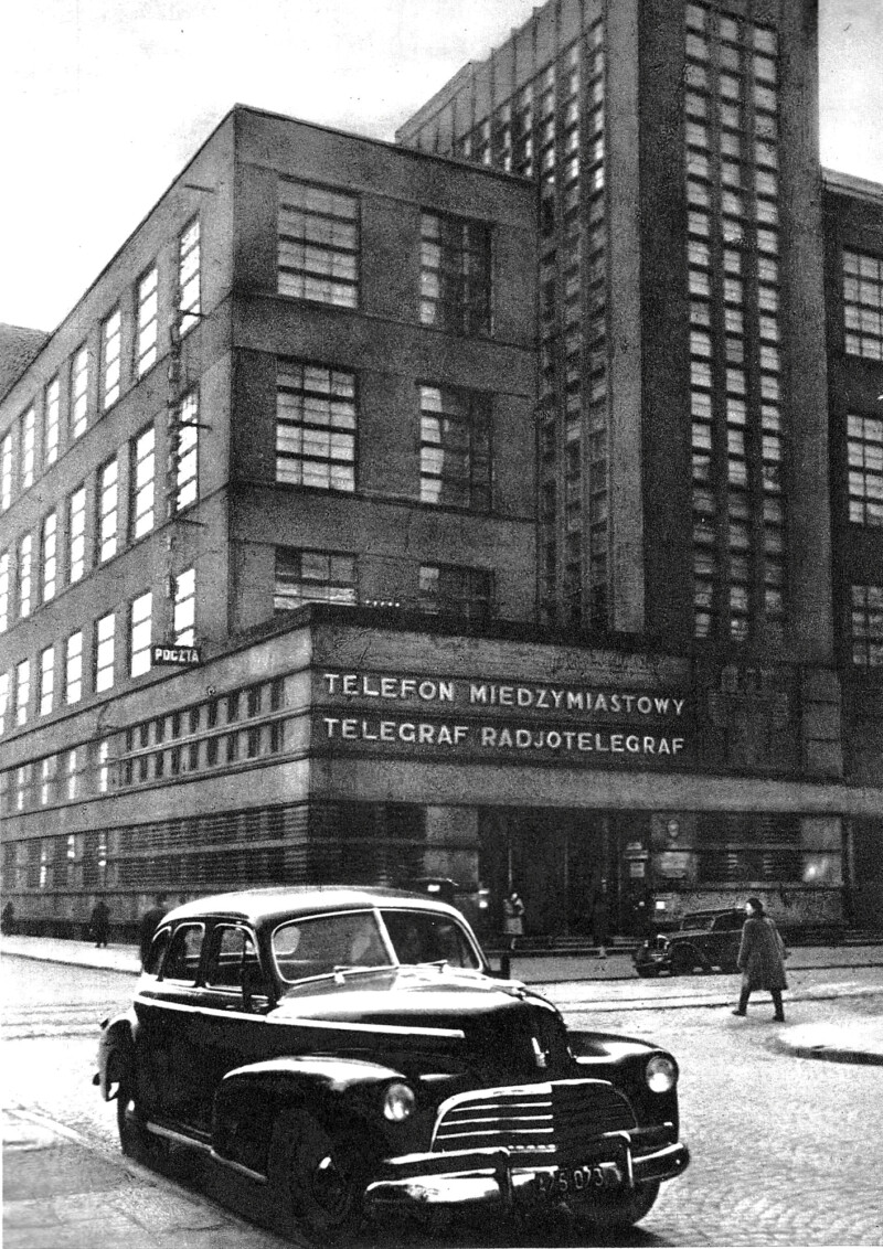 ewferferfok._1950 Gmach Urzędu Telekomunikacyjnego. Warszawa, ok. 1950 r.