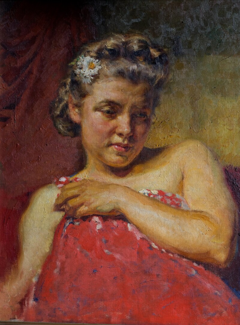 grtgtrgrt Bolesław Barbacki, niedokończomny portret Niny Szafranówny, 1941 r.