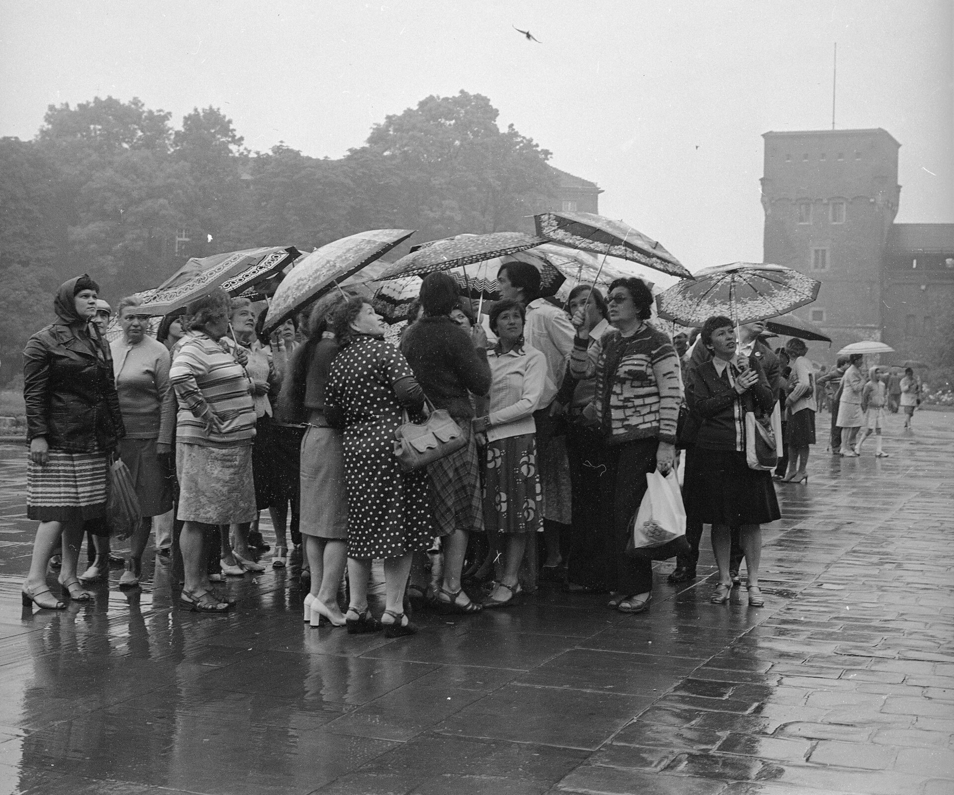 Tuyści na Wawelu. Krak&oacute;w, lipiec 1980 r.