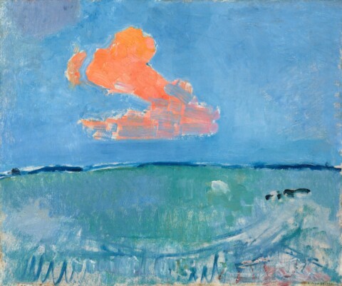 Piet Mondrian „Czerwony obłok (Czerwona chmura)” 1907 r.