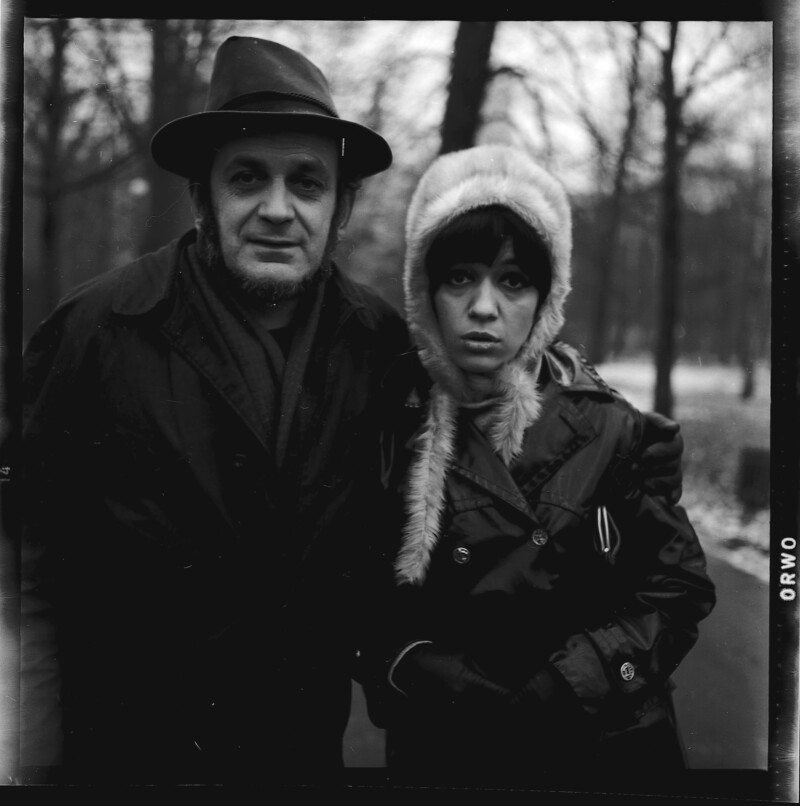Piotr Skrzynecki i Ewa Demarczyk. Krak&oacute;w, 1966 r.