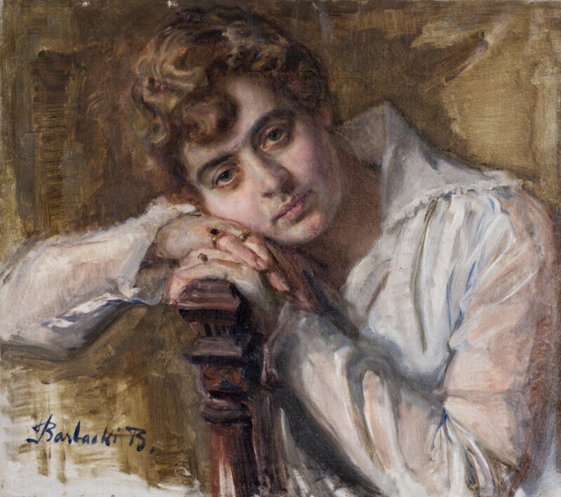 uploaded-image-66d18cf31dba4822618409_obr Bolesław Barbacki, portret Leokadii Bergmanowej z Krzyżanowskich, 1920 r.