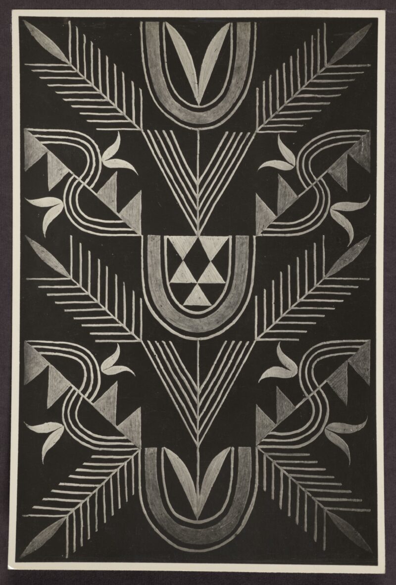 ewfweffeww Wojciech Jastrzębowski, sgraffito z cyklu "Herby miast polskich", w podcieniach atrium Pawilonu Polskiego. Międzynarodowa Wystawa Sztuki Dekoracyjnej i Przemysłu Współczesnego w Paryżu, 1925 r.