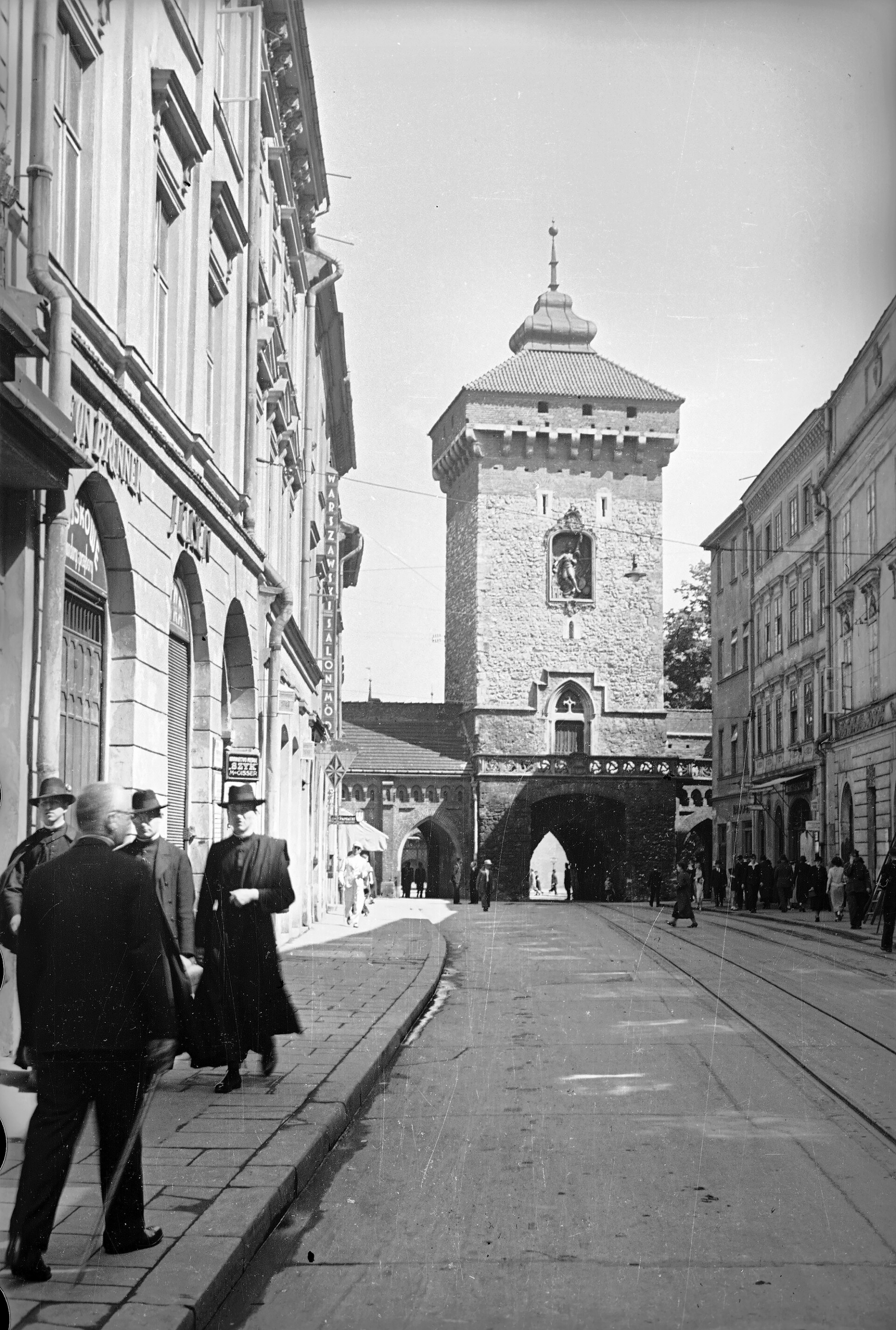 Brama Floriańska w Krakowie,1937 r.
