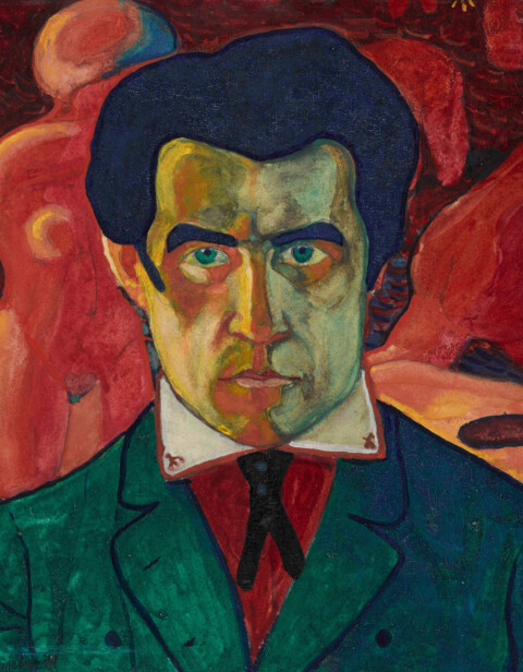 Kazimierz Malewicz, autoportret (fragment), ok. 1911 r.