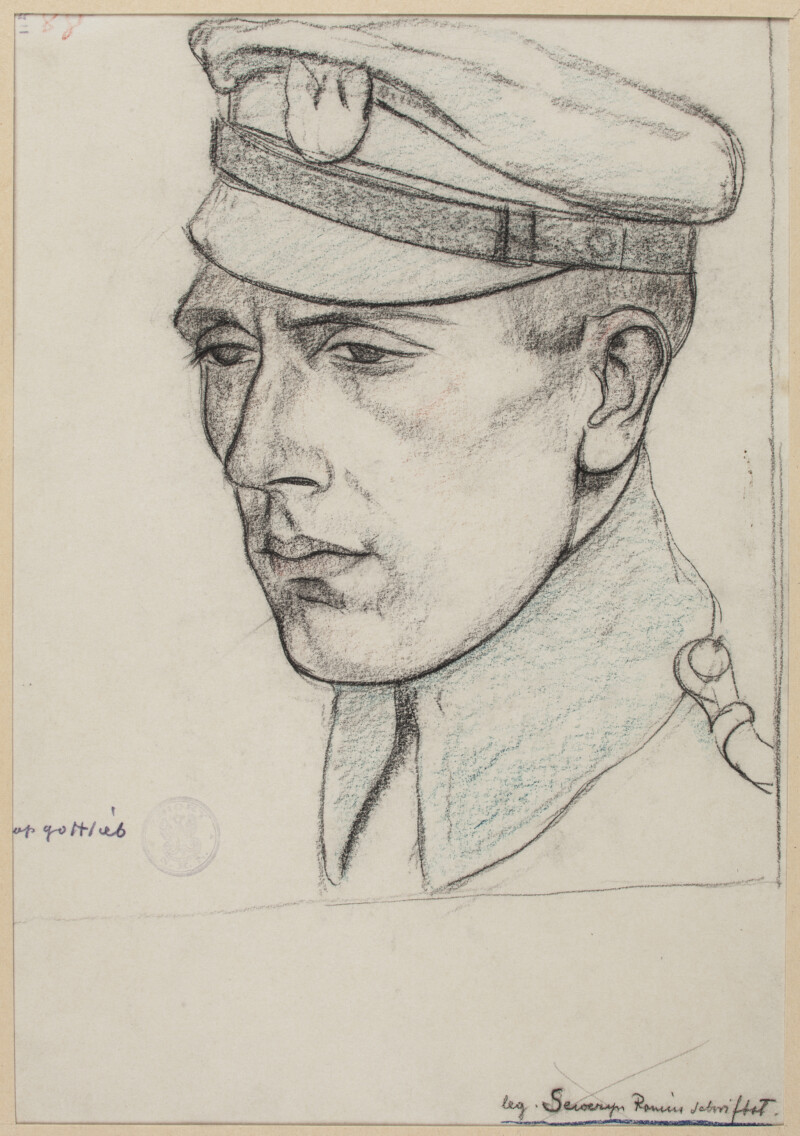 Portret Seweryna Romina, pisarza i żołnierza Legionów Polskich Leopold Gottlieb, „Portret Seweryna Romina, pisarza i żołnierza Legionów Polskich”, 1917 r.