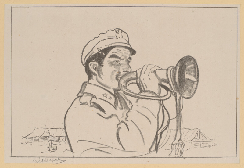 Bliżej Kultury „Trębacz – legionista”, z teki: Leon Wyczółkowski, „Wspomnienia z Legionowa 1916 r.”