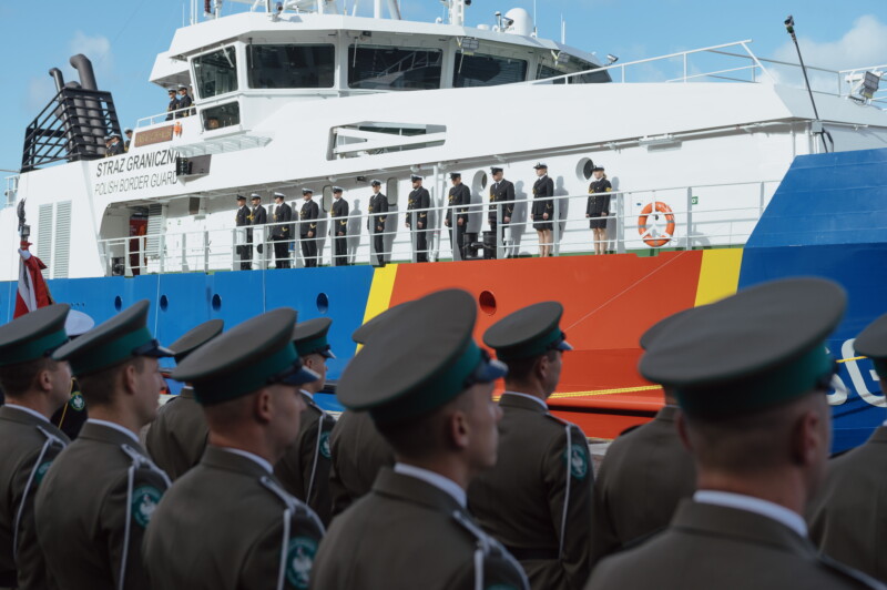 Przekazanie Strazy Granicznej w Gdansku patrolowca SG-301 '' General Józef Haller '' Przekazanie do służby nowego patrolowca Straży Granicznej SG-301 „Generał Józef Haller”. Gdańsk, Kaszubski Dywizjon Strazy Granicznej, październik 2023 r.