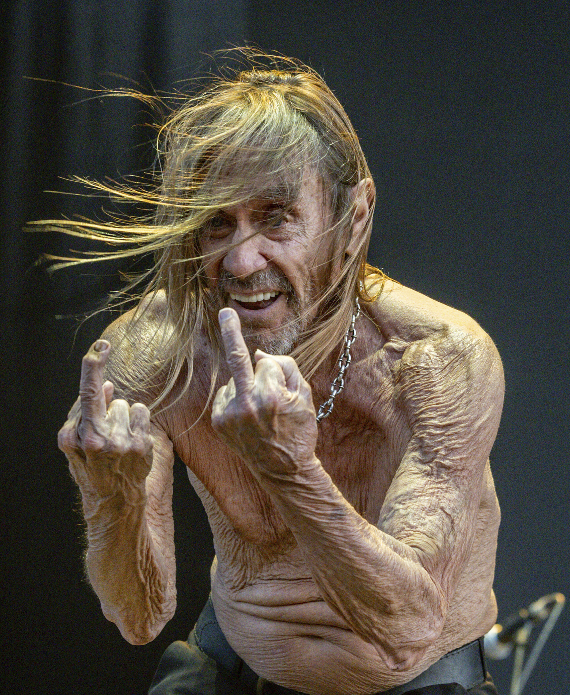 Iggy Pop na scenie. Madryt, lipiec 2025 r.